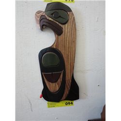Native carved wall plaque "Eagle"