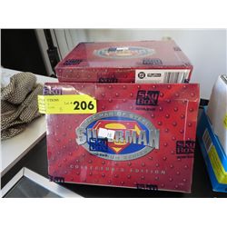 Five boxes of Superman Man of Steel cards