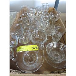 Vintage glassware