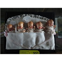 Dionne Quintuplets bisque babies & books