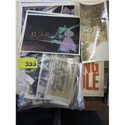 Large quantities of old photos, negatives, etc.
