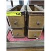 Image 1 : Two antique pull out drawer sets.