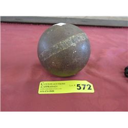Lead cannonball - 4" dia