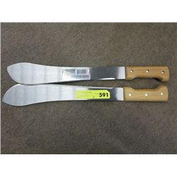 2 Tramontina machetes, 15" blade