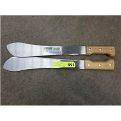 2 Tramontina machetes, 15" blade