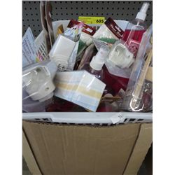 Soap, pencil leads, funnels and other misc..