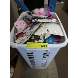 Hamper full of hair accessories