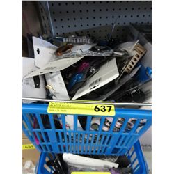 Basket full of hair ornaments