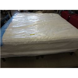 King size mattress with low profile frame