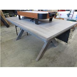 Grey dining table 70" x 42"