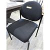 Image 1 : Black upholstered reception chair