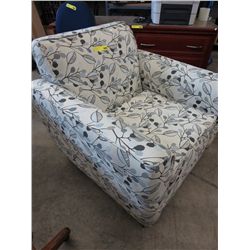 Upholstered contemporary arm chair, like new