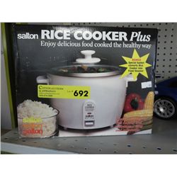 Salton rice cooker, in box