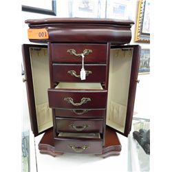 Brand new mahogany 6 drawer jewelry case