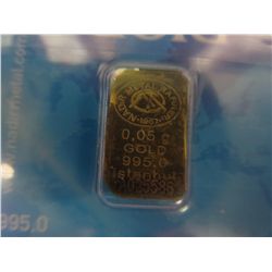 4x .999 gold certified & numbered bars