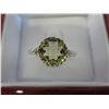 Image 1 : Yellow topaz ring set with 6 diamonds