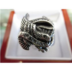Live to Ride-Ride to Live biker's ring