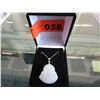 Image 2 : .925 silver white jade Buddha pendant