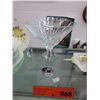 Image 1 : Two crystal Mikasa champagne glasses