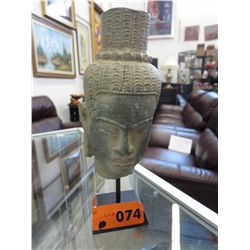 Asian Head Statue-bronze
