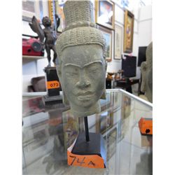 Asian Head Statue-bronze