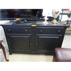 Butler table with electrical outlet & slate top