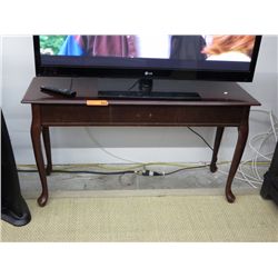 Wood console table 48" L x 16" D x 26" H