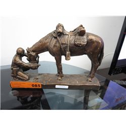 Cowboy with horse