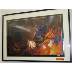 Framed Star Wars poster