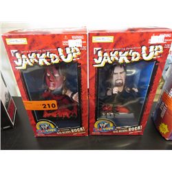 2 Jakk'd Up WWF figurines