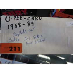 1988/89 O-Pee-Chee complete rookie set