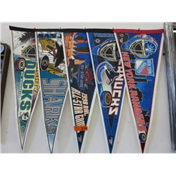5 NHL Pennants - 1990's