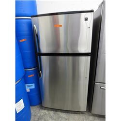 Daiwa stainless steel fridge, top mount freezer