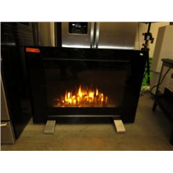 Electric slim line fireplace - working
