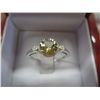 Image 1 : Citrine gemstone & diamond estate ring