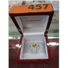 Image 2 : Citrine gemstone & diamond estate ring