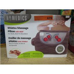 Shiatsu massage pillow with heat, in box