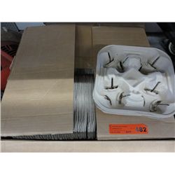 Case of cardboard drink trays