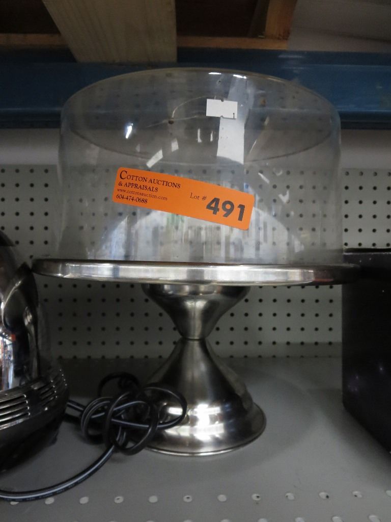 Dome covered pastry stand