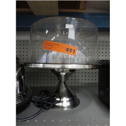 Dome covered pastry stand