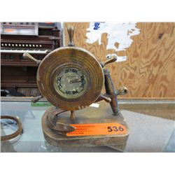 Vintage anchor & ship wheel clock