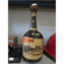Leather wrapped bottle, Italian