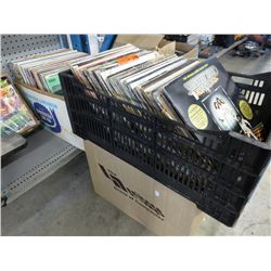 3 Boxes of vintage record albums