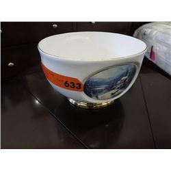 Painted bowl by Thomas Kinkade