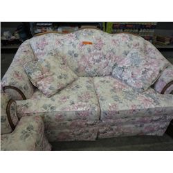 Upholstered love seat and sofa - used