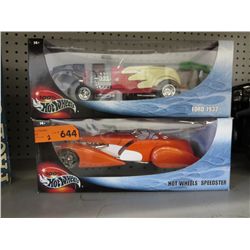 2 Hotwheels scale model cars, new in box