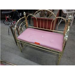 Brass bench 36" x 20" x 34"