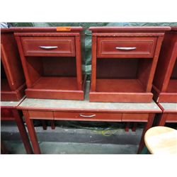 Vanity table and 2 bedside tables