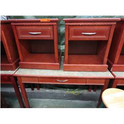 Vanity table and 2 bedside tables