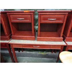 Vanity table and 2 bedside tables